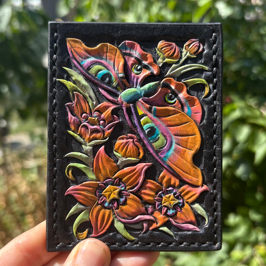 Wild Hoya Flowers Vertical Card Holder