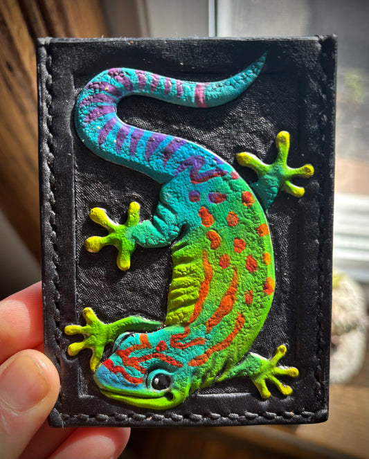 Gleeful Gecko Vertical Style Card Holder