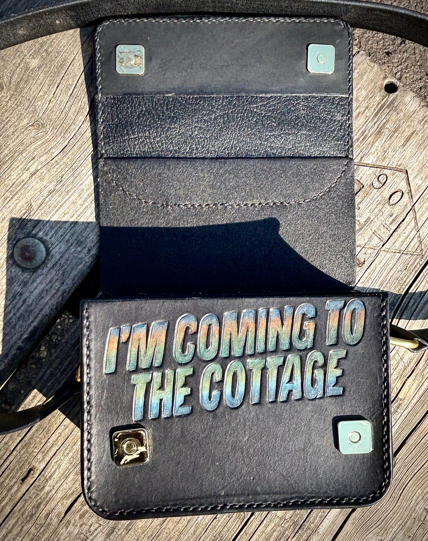“I’m Coming to the Cottage” Crossbody Handbag