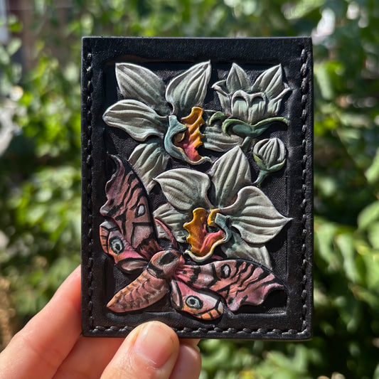 Hawks Moth, Sage Orchids Vertical Card Holder