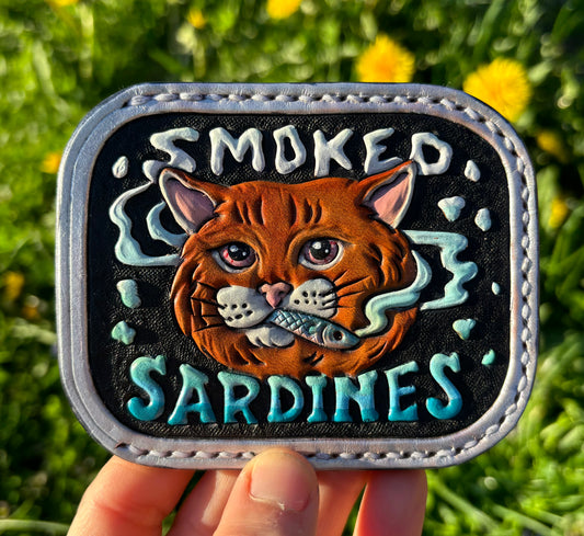 Smoked Sardine Can Card Holder