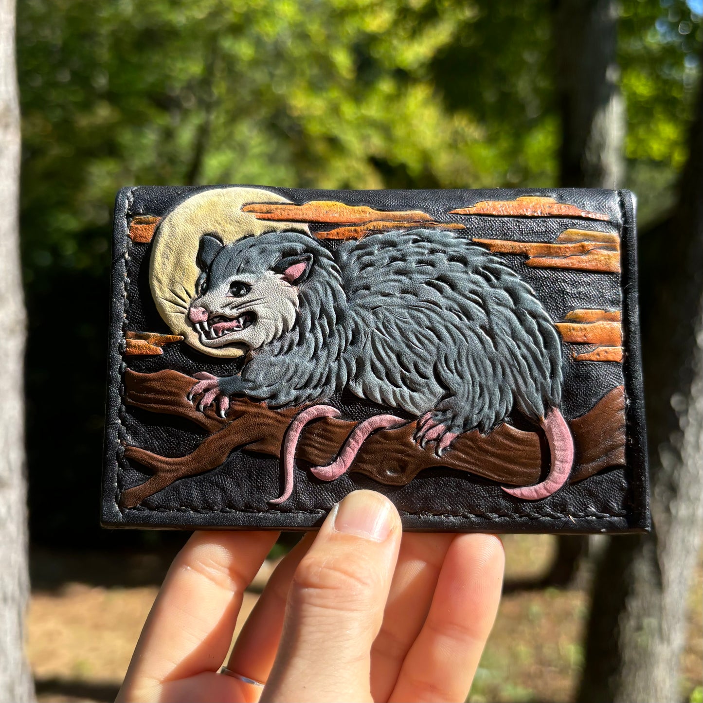 Opossum Envelope Style Wallet with Snaps