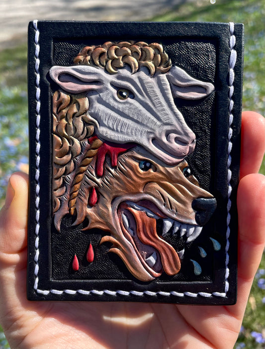 Wolf in Sheep's Clothing Card Holder