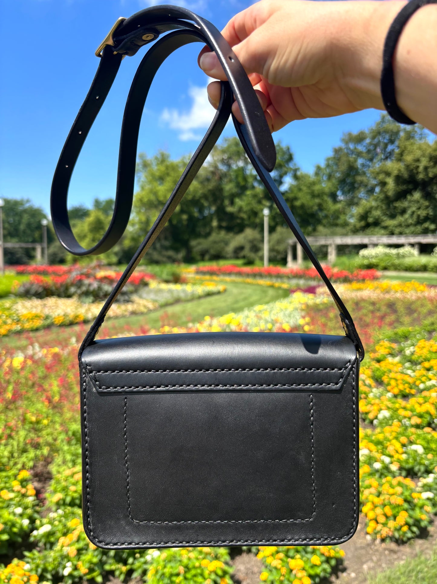Green Mantle Butterfly Cross Body Bag
