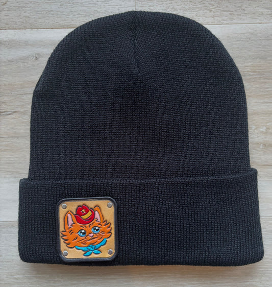 Cowpoke Cat Winter Beanie