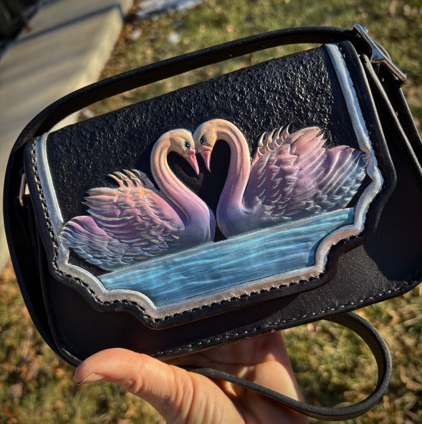 Swan Song Adjustable Shoulder Bag