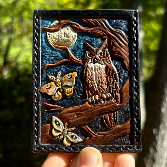 Owl Moon Friend Vertical Card Holder