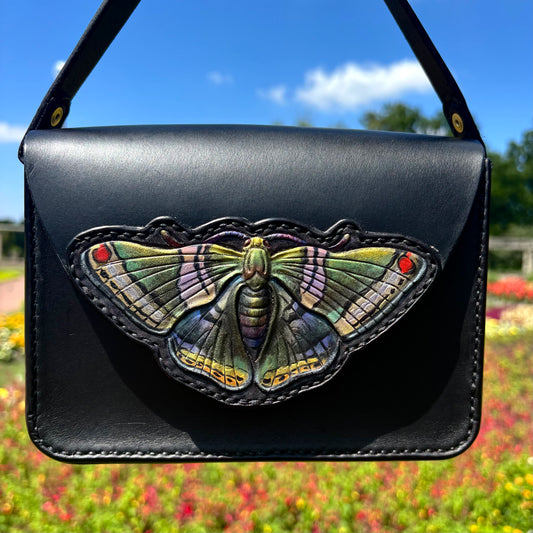 Green Mantle Butterfly Cross Body Bag
