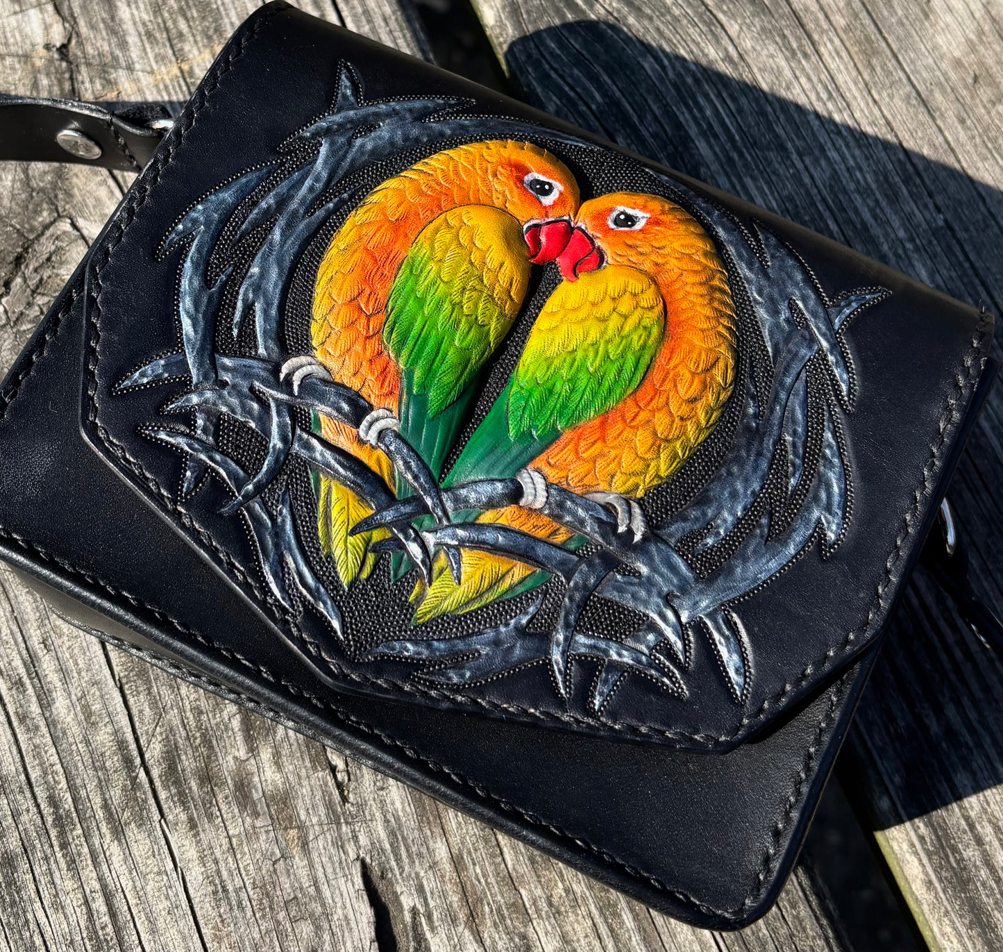 Love Birds Cross Body Handbag