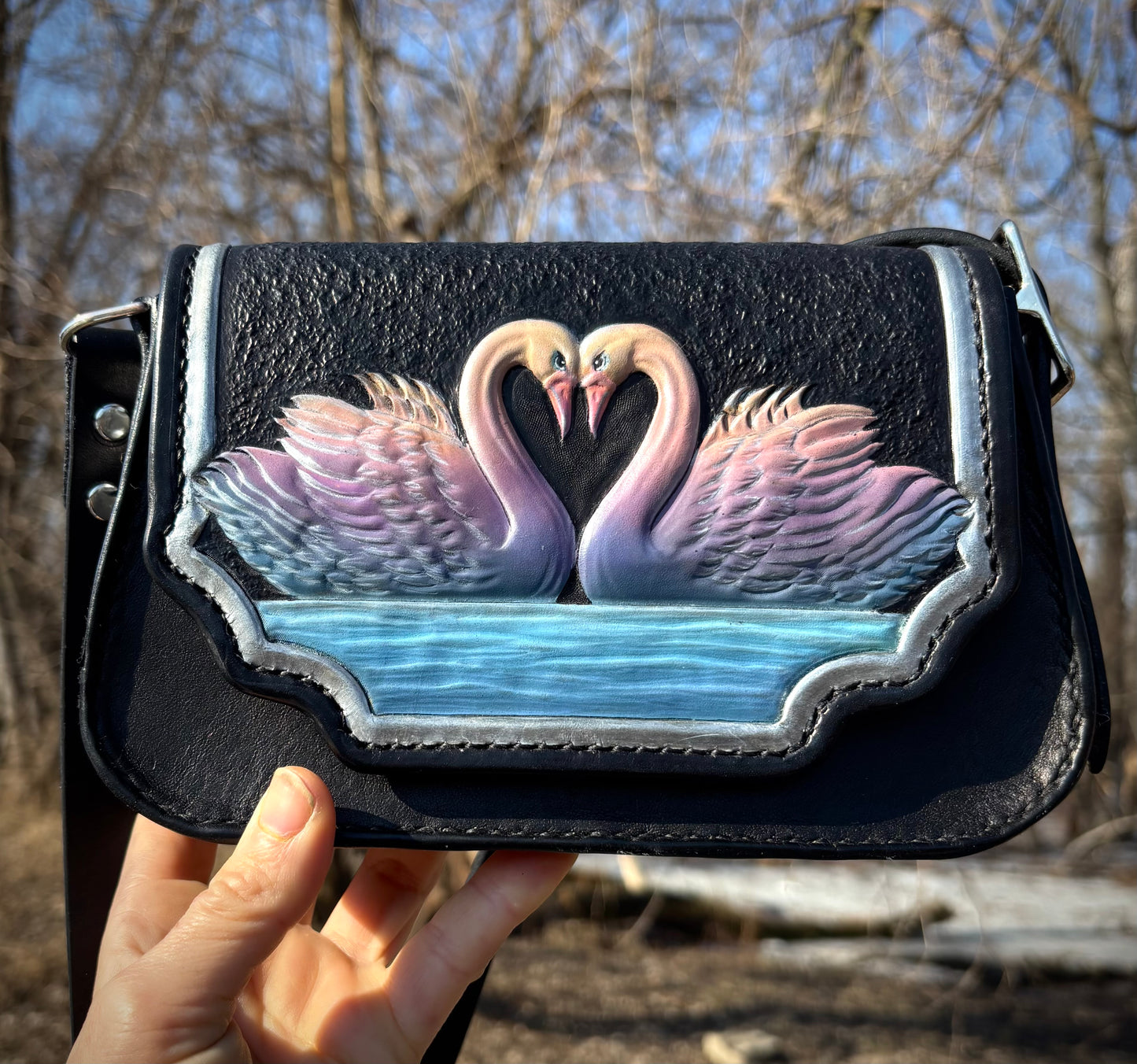 Swan Song Adjustable Shoulder Bag