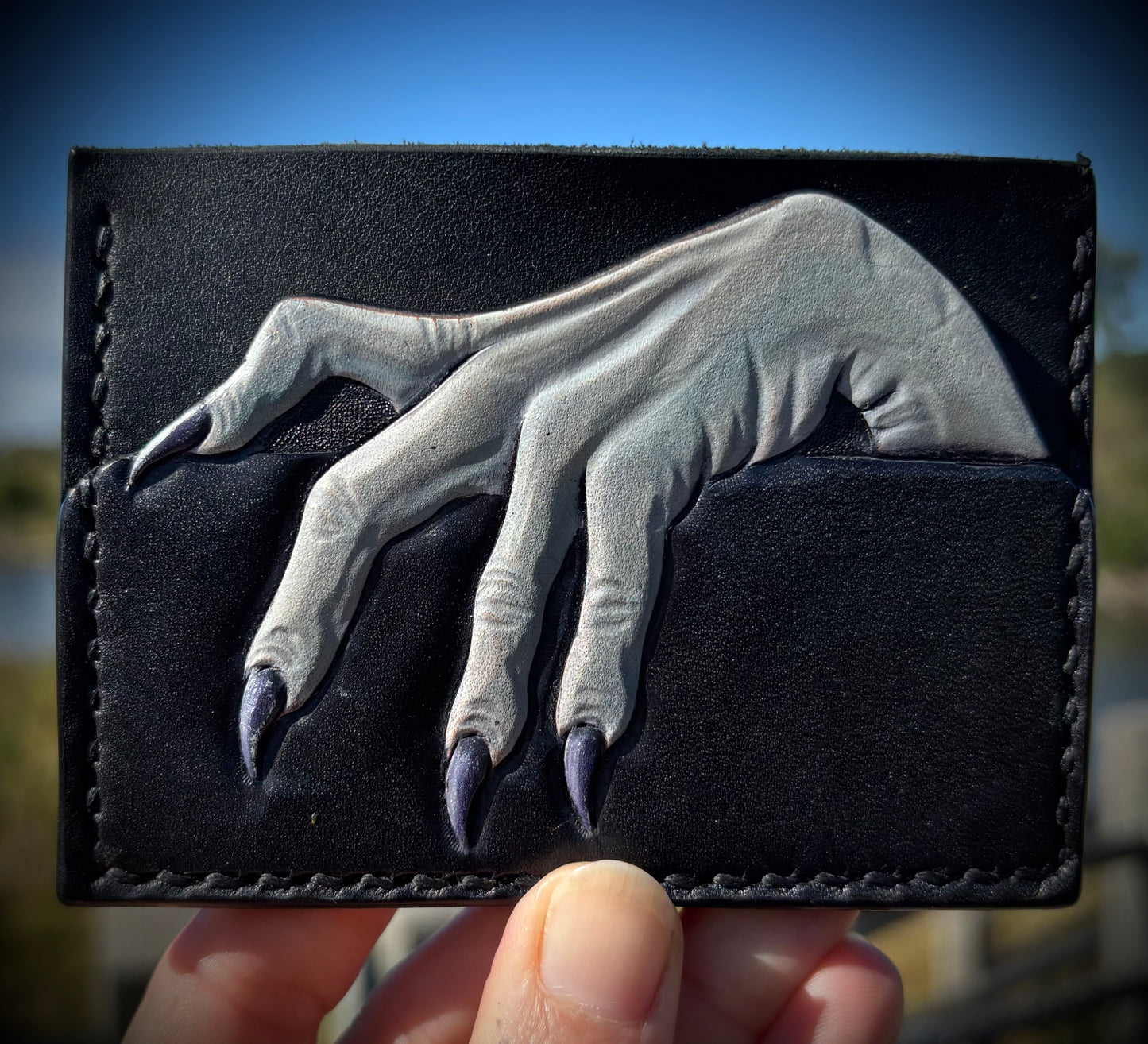 Dracula Hand Card Holder